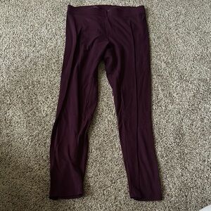 PINK Victoria's Secret Maroon Leggings